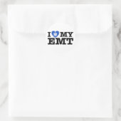Sticker Rond J'aime mon EMT (Sac)