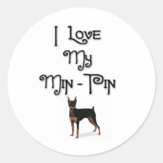 Sticker Rond J'Aime Mon Épingle