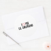 Sticker Rond J'Aime Mon Ex-Fille (Enveloppe)