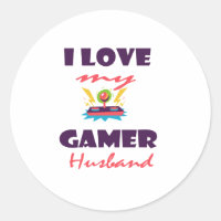 J'aime mon Gamer Husband Funny Gaming T-Shirt