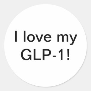 Sticker Rond J'aime mon GLP-1