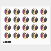 Sticker Rond J'aime mon Havanais (Feuille)