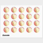 Sticker Rond J'aime mon Komondor (Feuille)