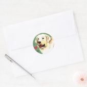 Sticker Rond J'aime mon Kuvasz (Enveloppe)