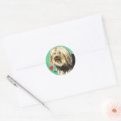 Sticker Rond J'aime mon Lowchen (Enveloppe)