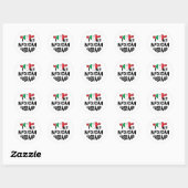 Sticker Rond J'Aime Mon Mari Mexicain (Feuille)