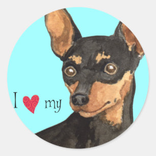 Sticker Rond J'aime mon menton