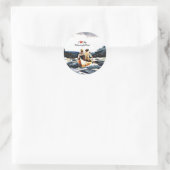 Sticker Rond J'Aime Mon Merveilleux Père, (Sac)