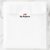 Sticker Rond J'aime mon neveu (Sac)