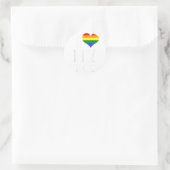 Sticker Rond J'Aime Mon Oncle Gay (Sac)
