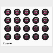 Sticker Rond J'aime mon pasteur c'est mon mari - Drôle de chrét (Feuille)