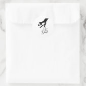 Sticker Rond J'aime mon père (Sac)