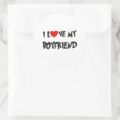 STICKER ROND J'AIME MON PETIT AMI (Sac)