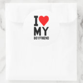 Sticker Rond J'aime mon PETIT AMI (Sac)