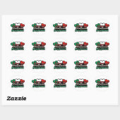 Sticker Rond J'aime mon petit ami mexicain (Feuille)