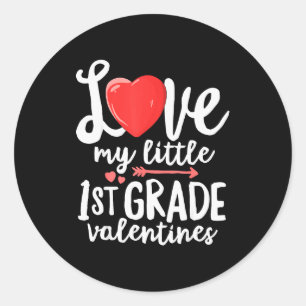 Sticker Rond J'aime mon petit cadeau pour enseignant de la Sain