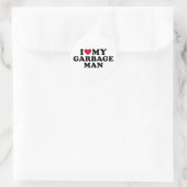 Sticker Rond J'aime mon poubelle (Sac)