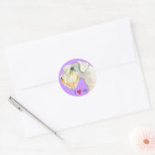 Sticker Rond J'aime mon Sealyham Terrier (Enveloppe)