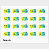Sticker Rond J'Aime Mon Travail Merde (Feuille)