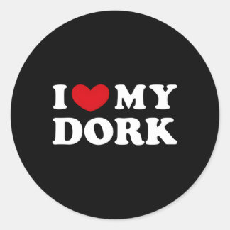 Sticker Rond J'Aime Mon Travail S'Il Mon Travail
