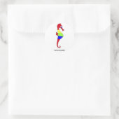 Sticker Rond J'aime mon ventre (Sac)