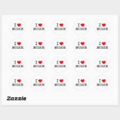 Sticker Rond J'Aime Mulch (Feuille)