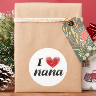 Sticker Rond J'aime Nana