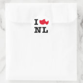 Sticker Rond J'aime NL (Sac)