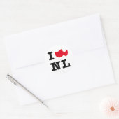 Sticker Rond J'aime NL (Enveloppe)