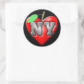Sticker Rond J'aime NY (Sac)