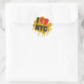 Sticker Rond J'aime NY (Sac)