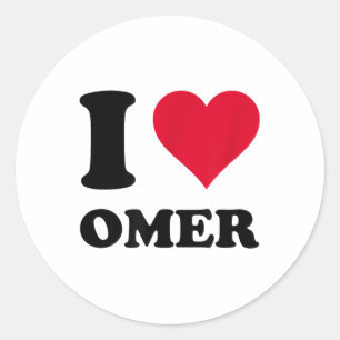 Sticker Rond J'Aime Omer _1
