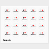 Sticker Rond J'aime organiser (Feuille)