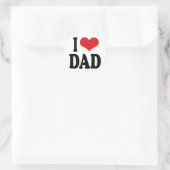 Sticker Rond J'aime papa (Sac)