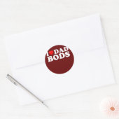 Sticker Rond J'Aime Papa Bods (Enveloppe)