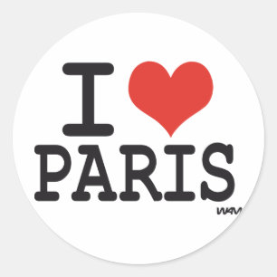 Sticker Rond J'aime Paris