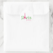 Sticker Rond J'aime Paris (Sac)