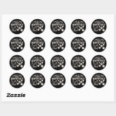 Sticker Rond J'aime parler de biophysique (Feuille)