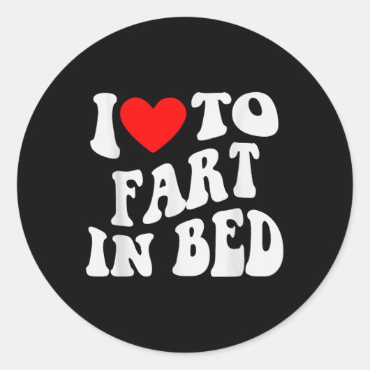 Sticker Rond J'Aime Passez Au Lit (Devant)