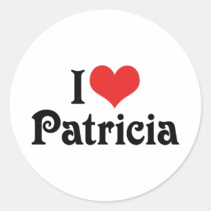 Sticker Rond J'aime Patricia
