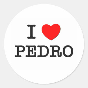 Sticker Rond J'aime Pedro