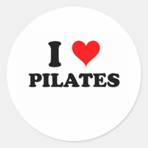 Sticker Rond J'aime Pilates