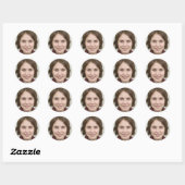 Sticker Rond j'aime pour moi (Feuille)