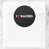 STICKER ROND J'AIME RACHEL (Sac)
