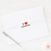 Sticker Rond J'Aime Rire (Enveloppe)
