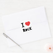 Sticker Rond J'aime Rock (Enveloppe)