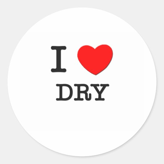 Sticker Rond J'Aime Sèche (Devant)