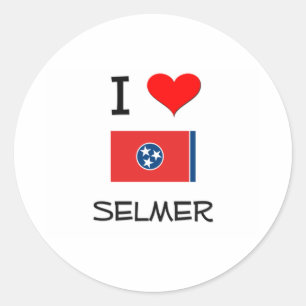 Sticker Rond J'aime Selmer Tennessee