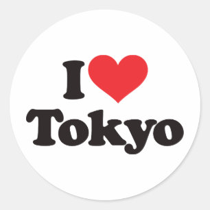 Sticker Rond J'aime Tokyo