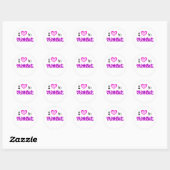 Sticker Rond J'aime tomber (Feuille)